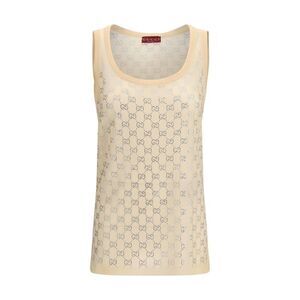 Gucci Multicolor Silk Tank Women's Tops